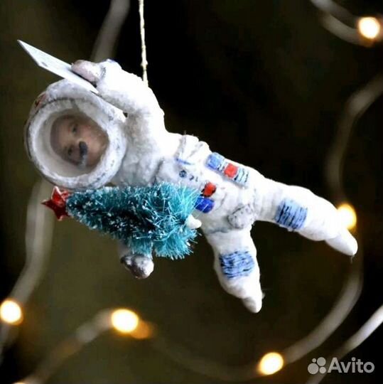 Ватная игрушка на ёлку 