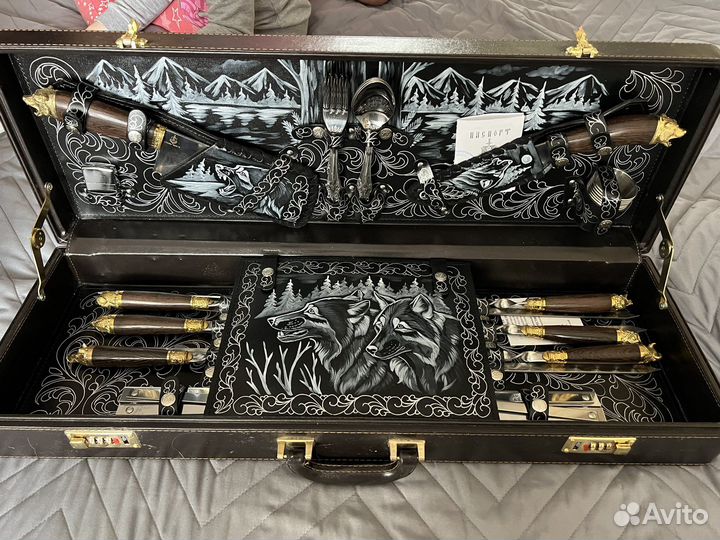 Шашлычный набор в кейсе