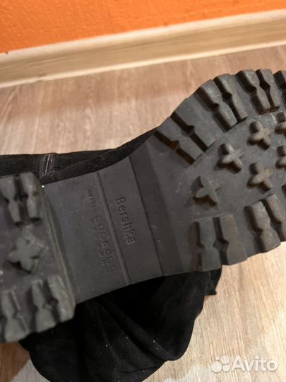 Сапоги ботфорты 38 размер замшевые