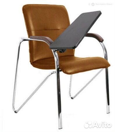 Конференц-кресло Самба с пюпитром темный орех плюс