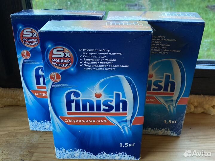 Соль для посудомоечной машины Finish 1,5кг