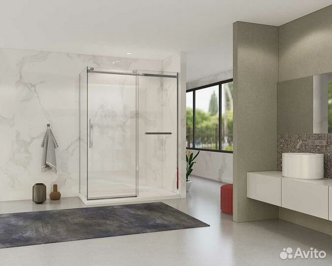 Душ. уголок Vincea 100x150 Хром Soft vsr-1cs1015cl