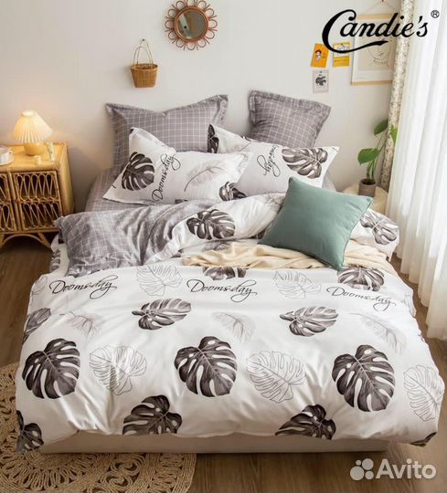 Постельное бельё Candies 2.0 спальный А+В Сатин