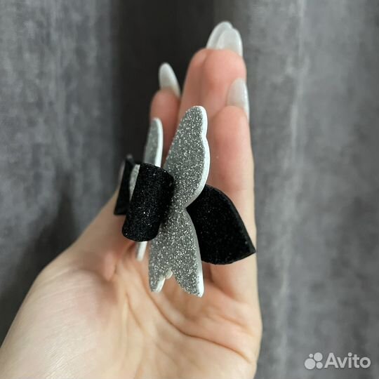 Заколки на утренник ручной работы, звездочка, ночь