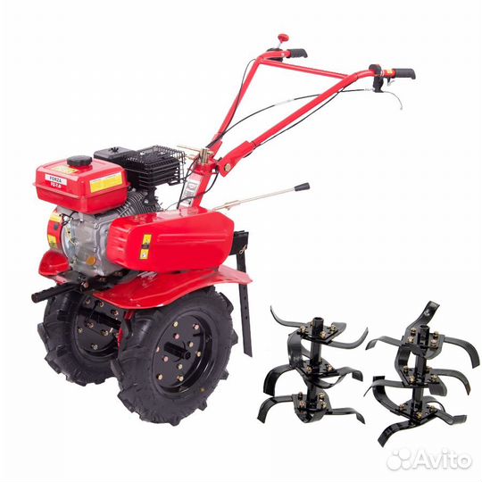 Вспашка земли мотоблоком