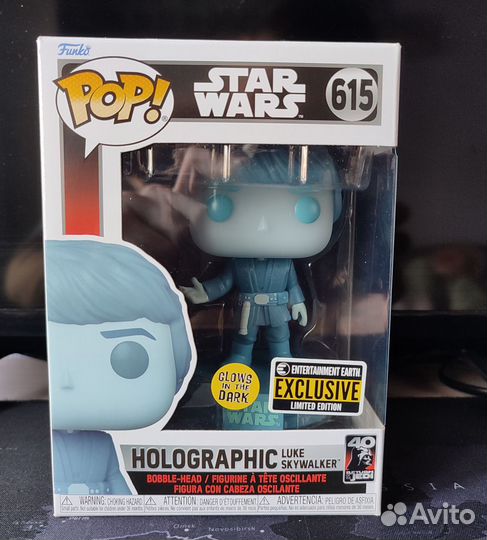 Funko pop Holographic Luke Skywalker,Люк Скайуокер