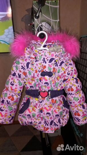 Зимний костюм для девочки 80 86