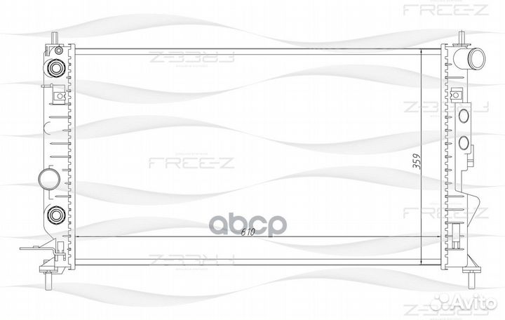 Радиатор 5,595 KK0167 free-Z