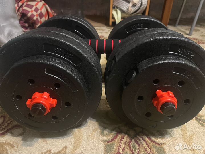 Гантели 25 кг разборные