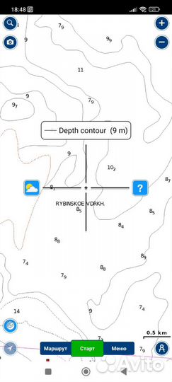 Карты глубин Navionics