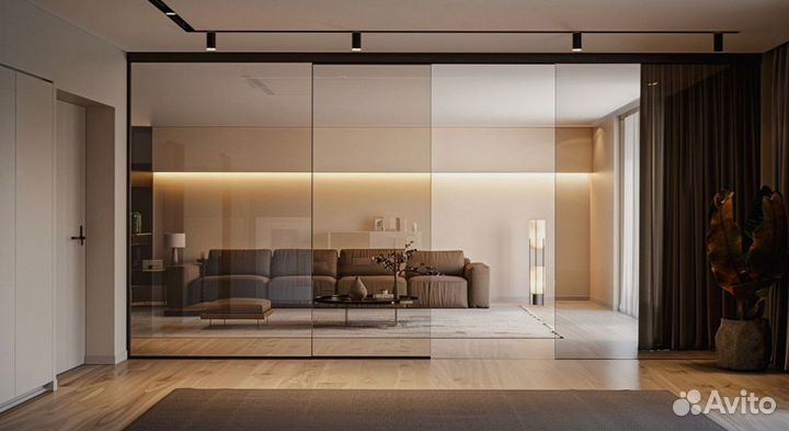 Стеклянные двери от производителя от 2х дней