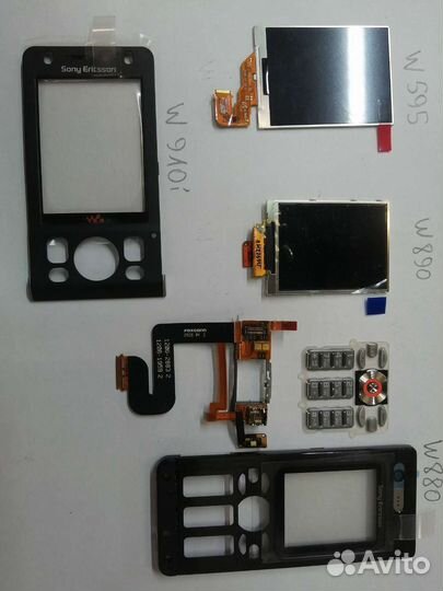 Sony Ericsson серии S/T/W запчасти, оригинал