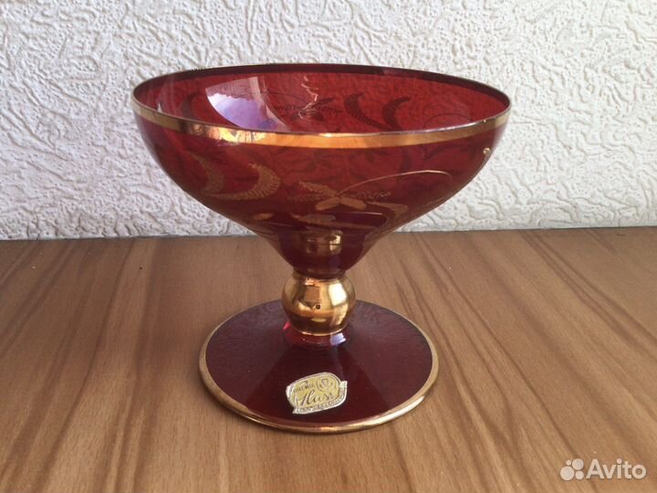 Фужер креманка богемское стекло