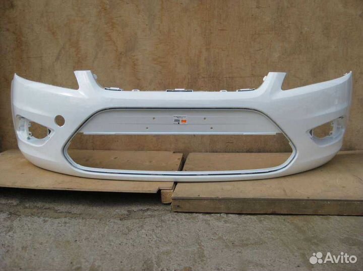 Передний бампер форд фокус 2 белый №19