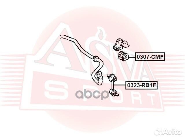 0323-RB1F asva тяга стабилизатора 0323-RB1F asva