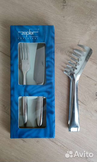 Нож вилка Zepter и щипцы для спагетти