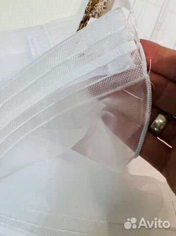 Тюль короткая 1м*2,7Д штора новая