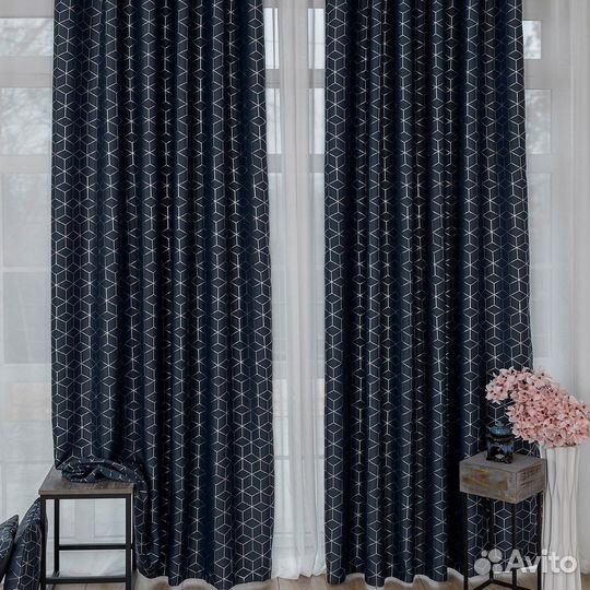 Комплект Шторы и Тюль Гала Роял+Вуаль