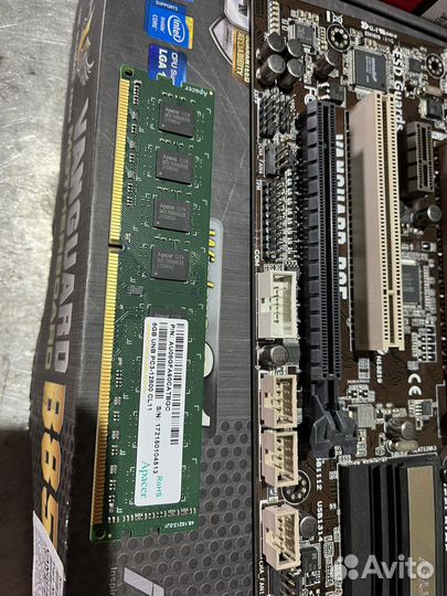 Материнская плата+проц+башня+оперативная память