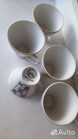 Кофейные чашки гдр цена за 5 чашек