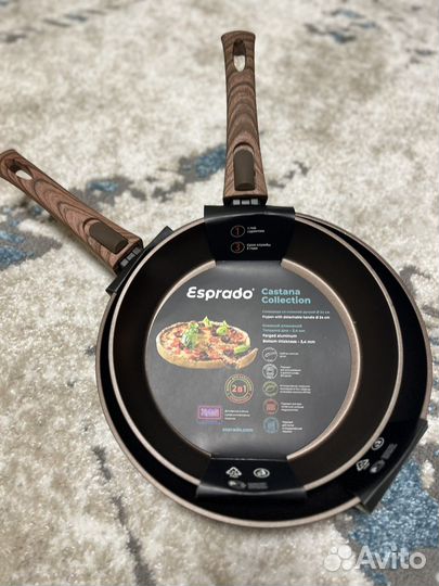 Новая алюминиевая сковорода, 28 см