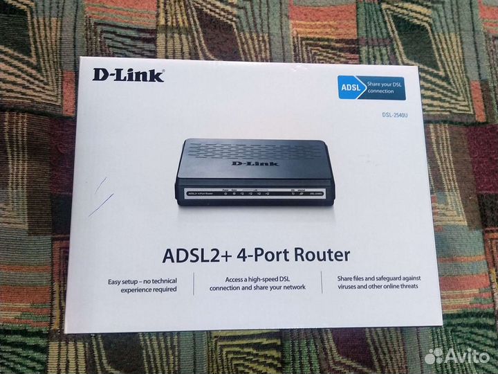 Маршрутизатор D link DSL-2540U