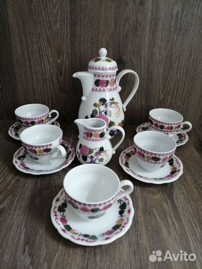 Сервиз кофейный фарфор Kahla ГДР