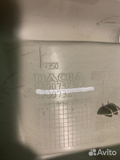 Renault Sandero Обшивка стойки средней