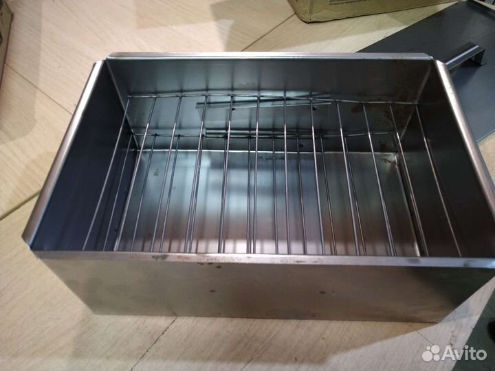 Коптильня переносная двухъярусная, 37х24х17,5см