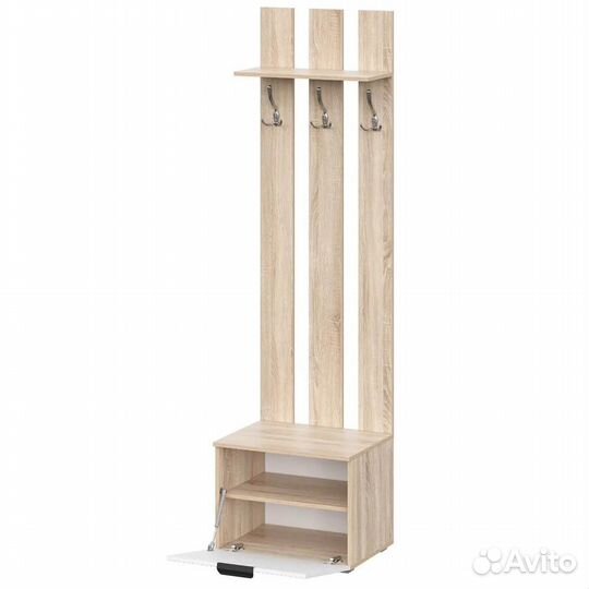 Норд вешалка Line вш03-600 (дуб сонома/Норд Line софт пломбир)