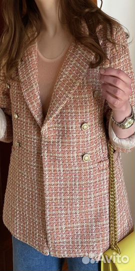 Твидовый пиджак женский