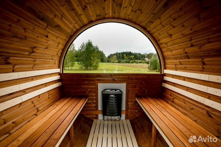 Модульная баня бочка