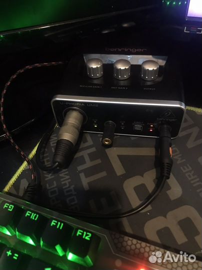 Микрофон AKG p120 + Behringer um2 + Кабель XLR 10м
