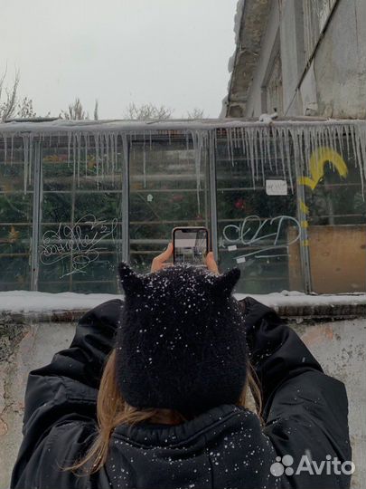 Шапка чепчик с ушками