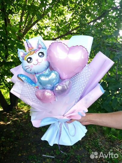 Крафтовый букет из шаров