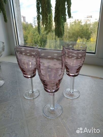 Посуда СССР, рюмки стопки креманки стаканы