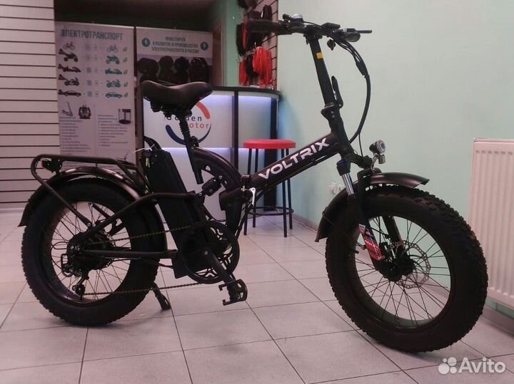 Складной фэтбайк с мотором 500W Voltrix, 48в-15ач