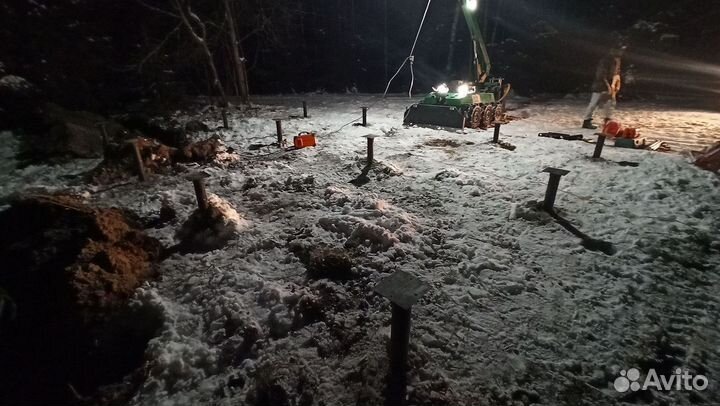 Винтовые сваи / Фундамент для дома под ключ