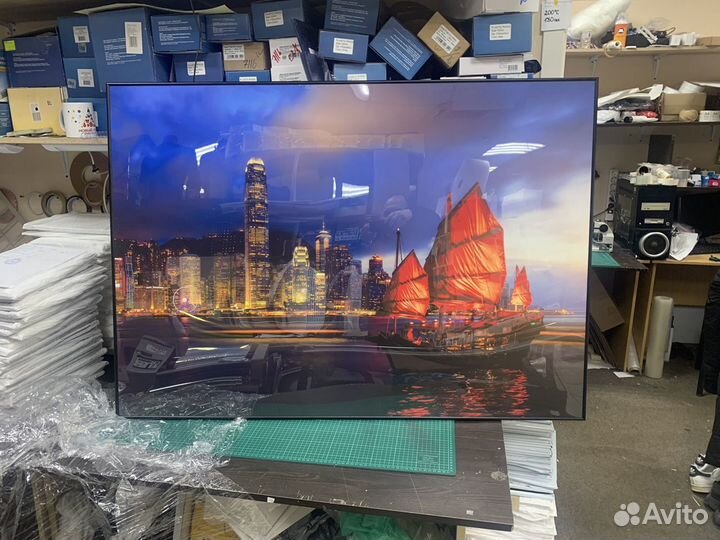 Картина фото интерьерная в раме из алюм