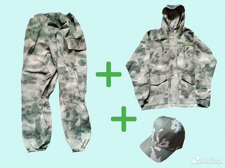 Летний камуфляжный костюм Горка ткань рипстроп