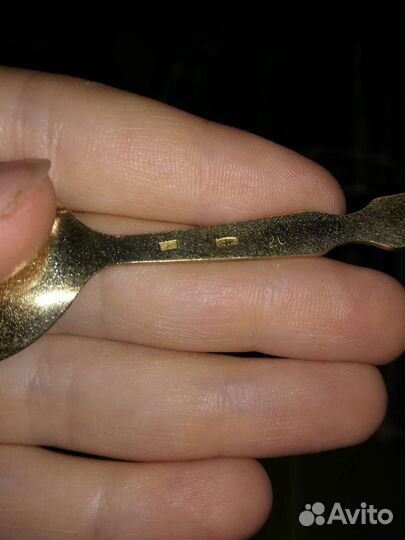 Ложки кофейные серебро 875