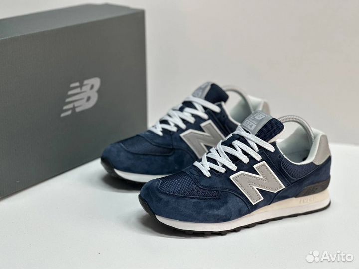 Кроссовки New balance 574 в синый цвете