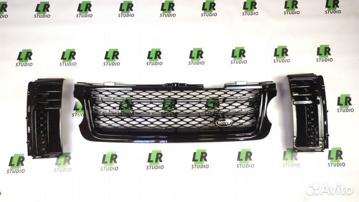 Решетки Range Rover 2010-2012 черные supergarger