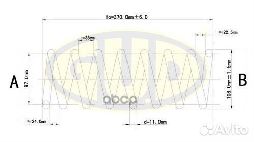 Пружина ходовой части зад прав/лев GCS22758