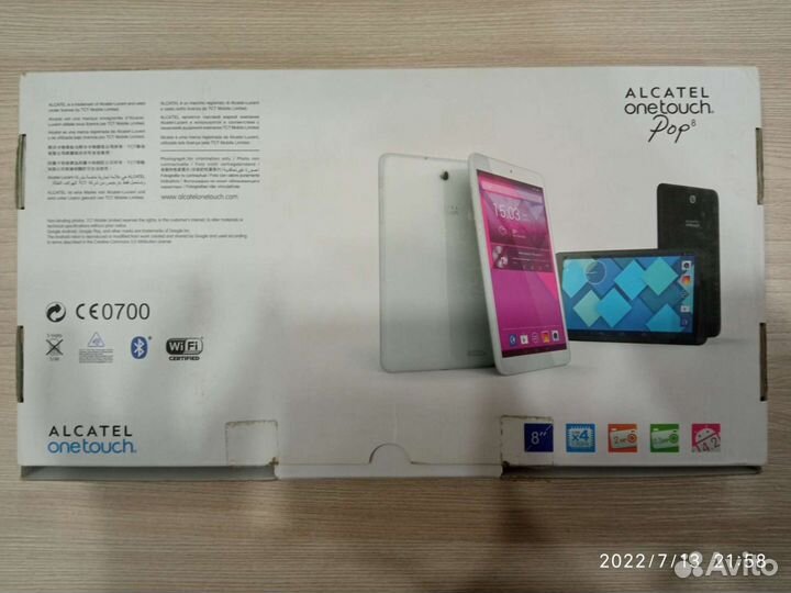 Планшет Alcatel one touch pop 8