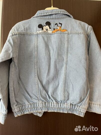 Джинсовая куртка zara для девочки 134-140 см