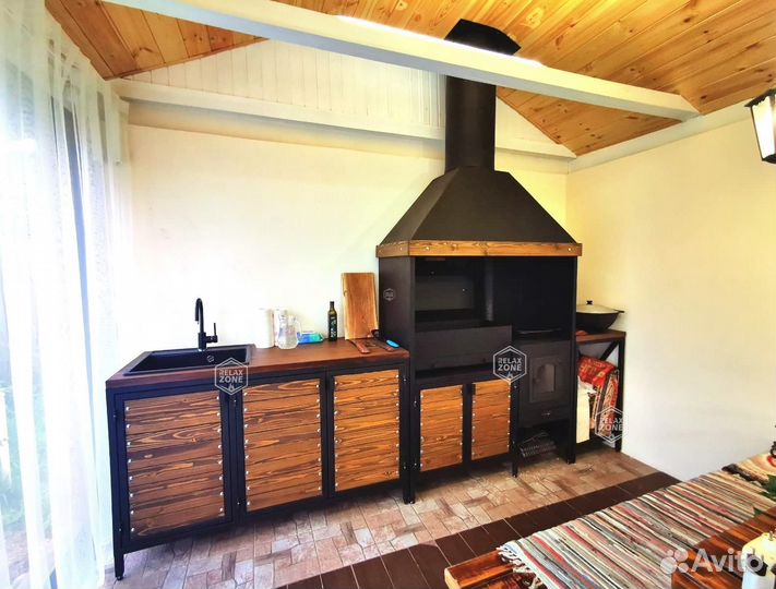 Мангальный комплекс, печь, мангал, зона барбекю