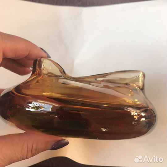 Пепельница Чешское стекло СССР Винтаж