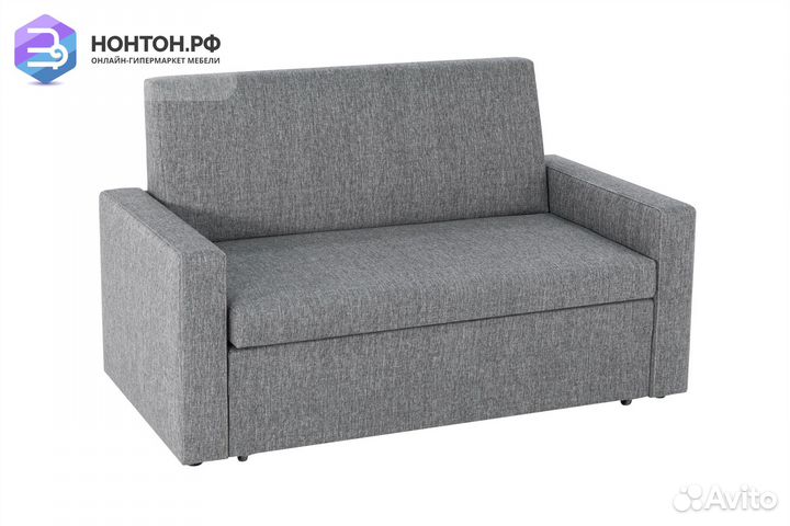 Диван выкатной Виктория-5 рогожка серая