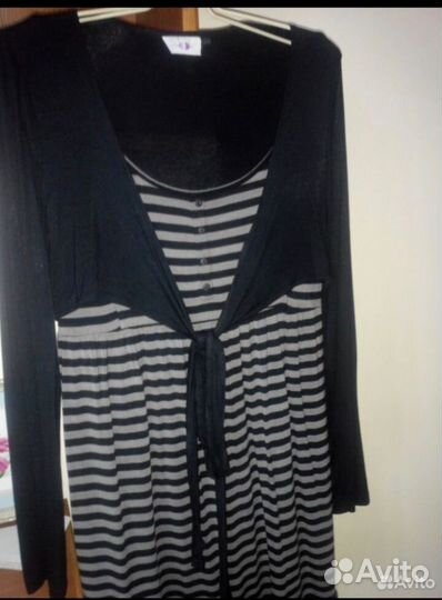 Платье 48-50 Италия,кардиган 44-46